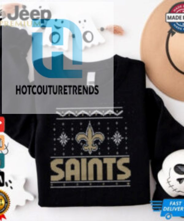 New Orleans Saints Holiday Crewneck Shirt hotcouturetrends 1 1