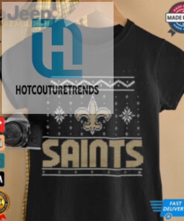 New Orleans Saints Holiday Crewneck Shirt hotcouturetrends 1 3