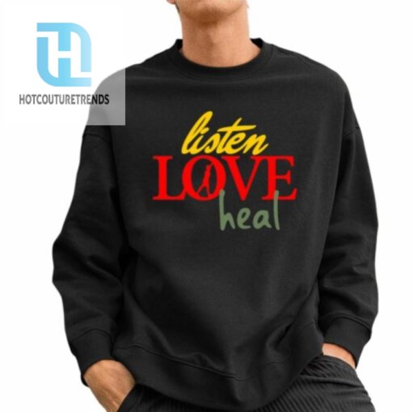 Devale Ellis Wearing Listen Love Heal Shirt hotcouturetrends 1 2