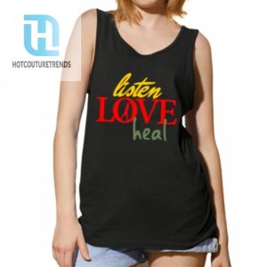 Devale Ellis Wearing Listen Love Heal Shirt hotcouturetrends 1 4