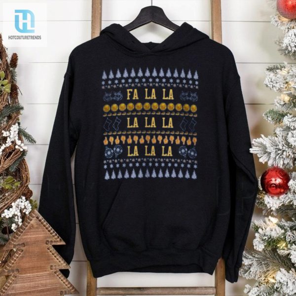 Golden State Warriors Crewneck Sweatshirt Fa La La Ugly Christmas Sweater Xmas hotcouturetrends 1 1