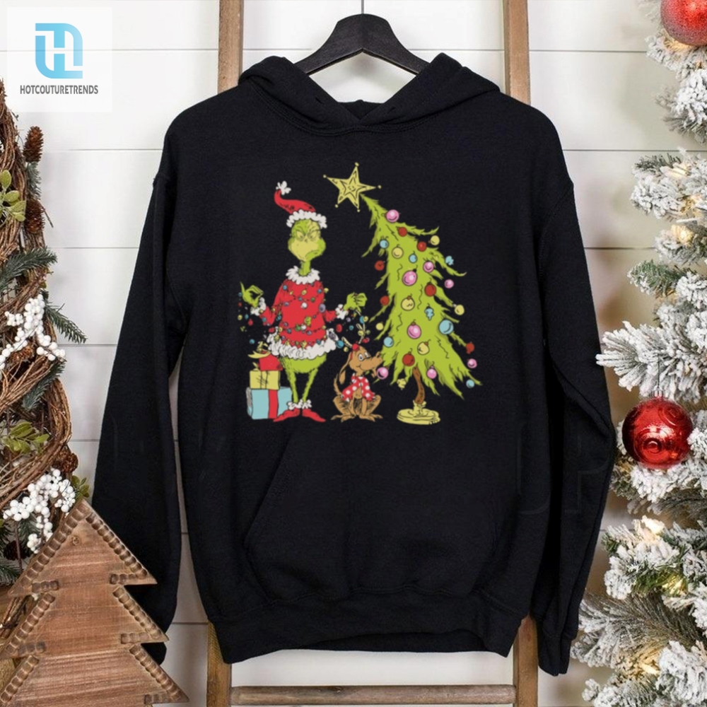 Grinch Christmas Tree Sweatshirt 