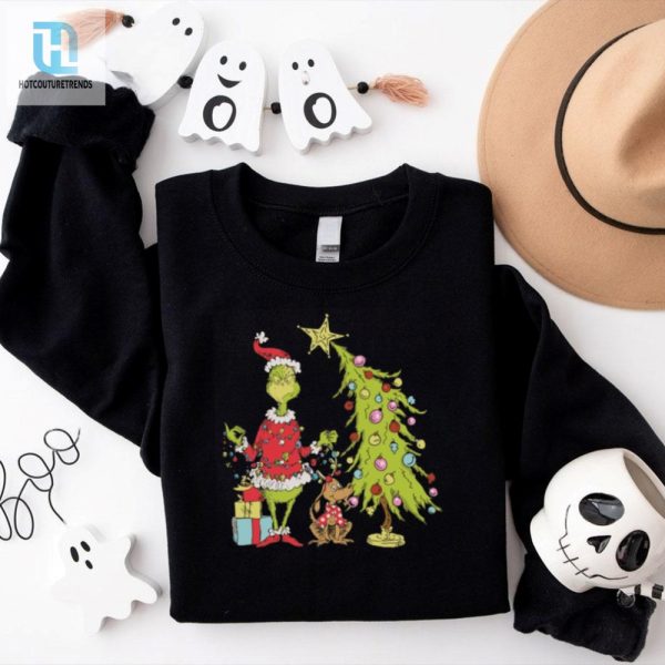 Grinch Christmas Tree Sweatshirt hotcouturetrends 1 2