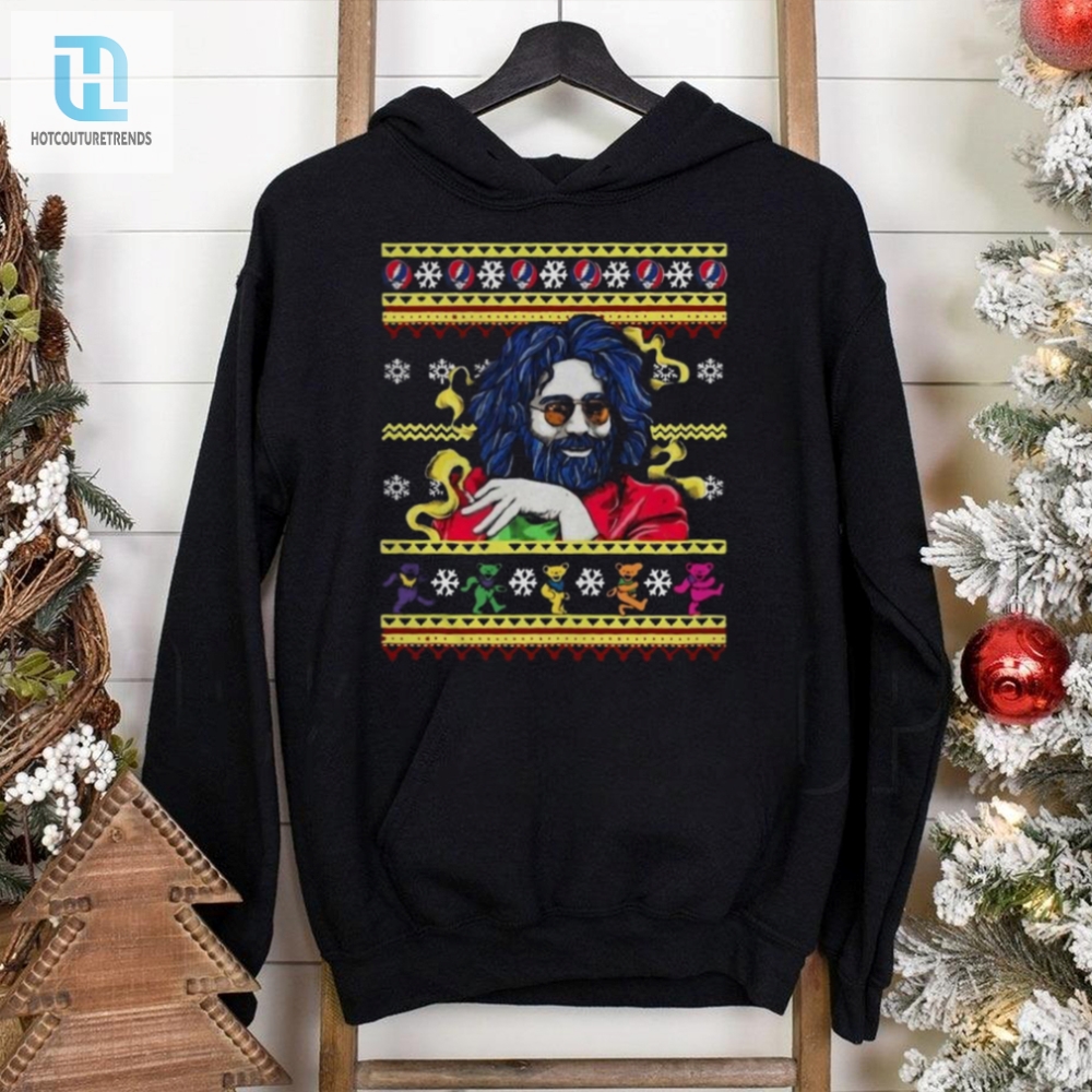 Jerry Garcia Christmas Shirt Black Men All Size T Shirt 