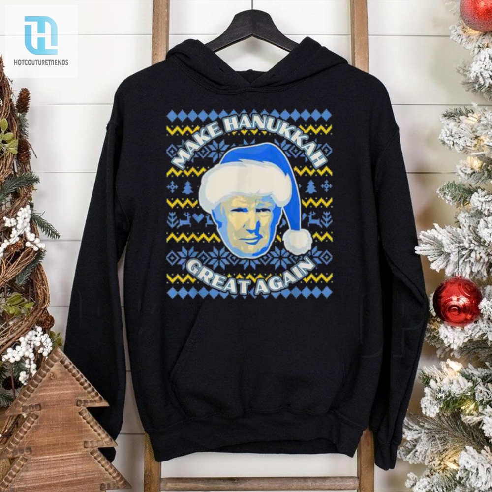 Make Hanukkah Great Again Trump Santa Shirt 