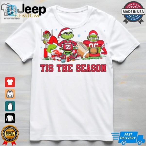 Football Grinchy Christmas Shirt hotcouturetrends 1 2