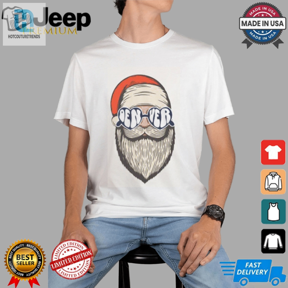 Santa Denver Hipster T Shirt 