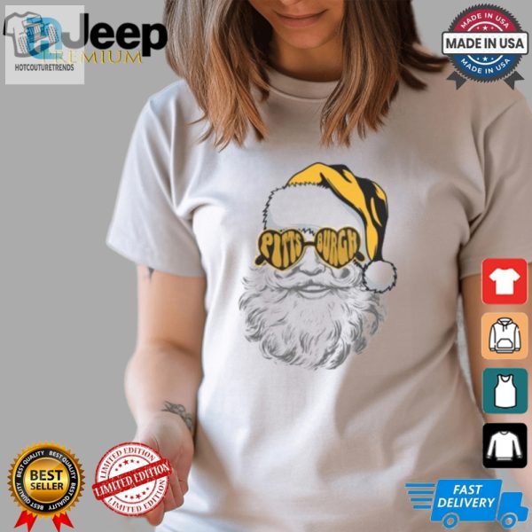 Pittsburgh Santa With Sunglasses T Shirt hotcouturetrends 1