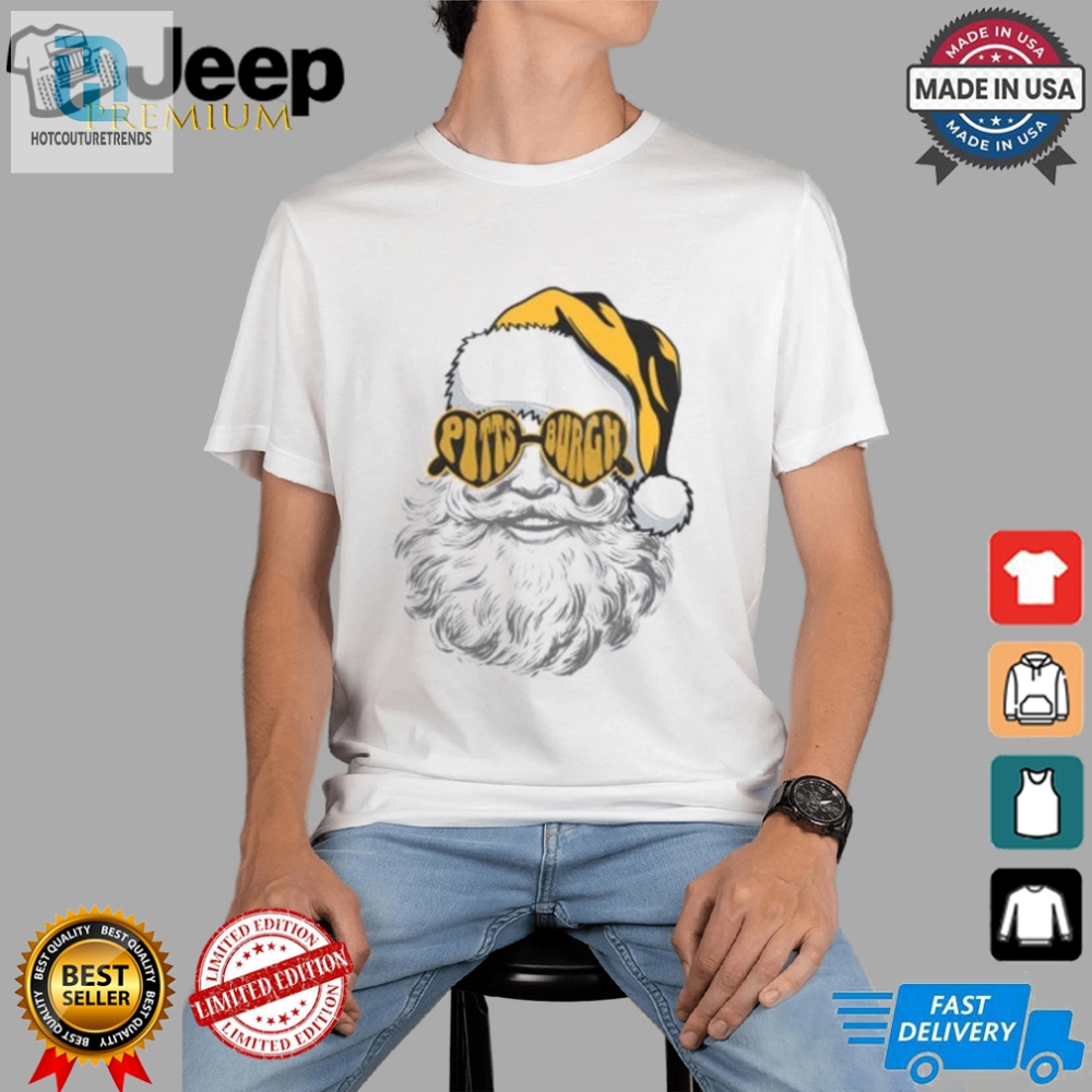 Pittsburgh Santa With Sunglasses T Shirt 