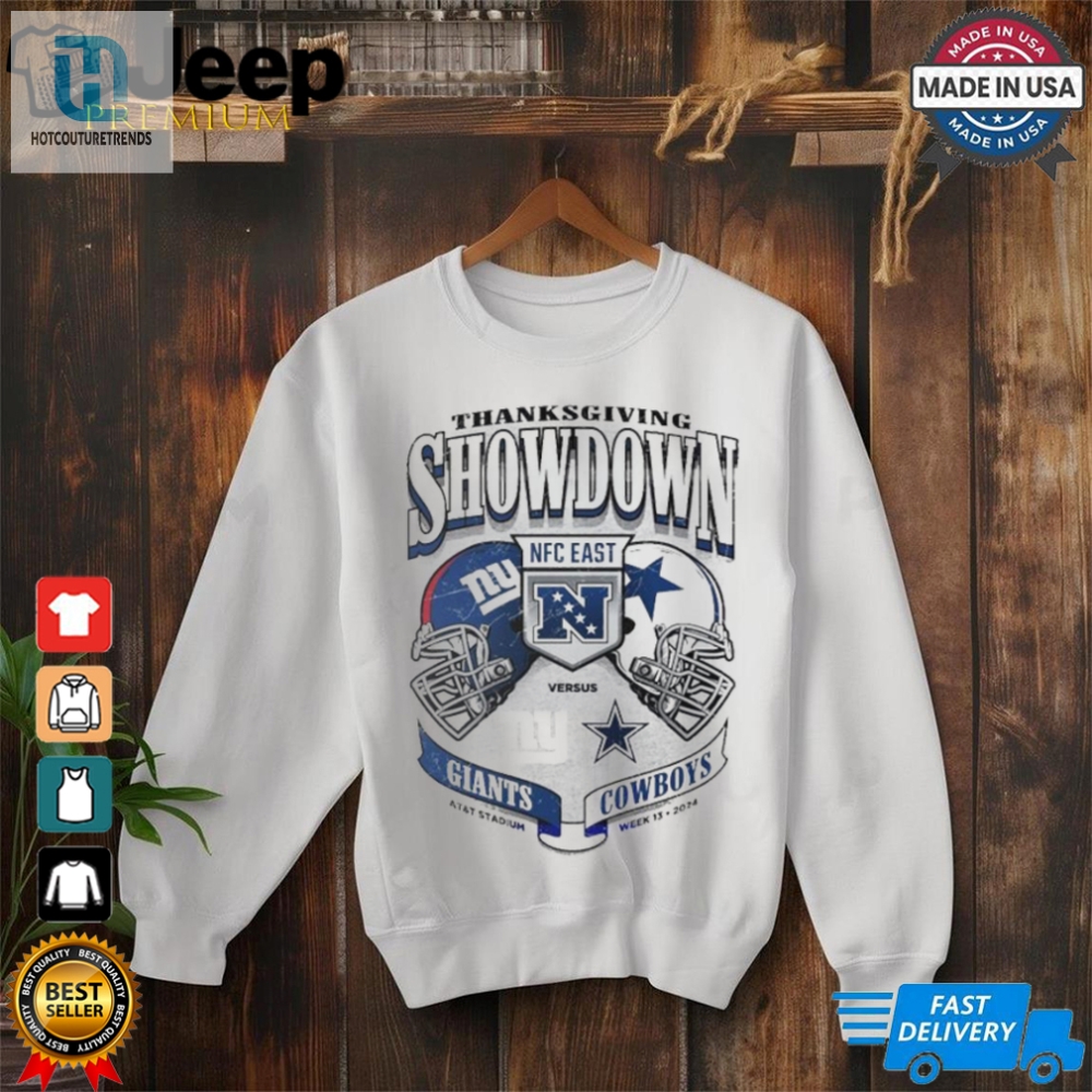 Official Dallas Cowboys Vs. New York Giants Week 13 2024 Nfc East Thanksgiving Showdown Game Day Shirt hotcouturetrends 1