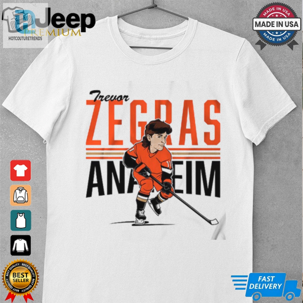 Trevor Zegras_ Center Ice Caricature Shirt 