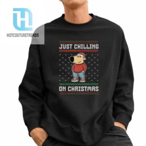 Chill Guy Meme Just Chilling On Christmas Shirt hotcouturetrends 1 2